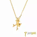 【Just Gold 鎮金店】雙豚之躍 黃金項鍊(網路限定)