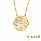 【Just Gold 鎮金店】金鑽龍紋 黃金鑽石項鍊