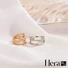 【Hera 赫拉】復古幾何簡約無耳洞耳骨夾-2色 銀色