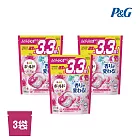 P&G ARIEL 4D超濃縮抗菌凝膠洗衣球(袋裝-日本境內版) 花多綻放(粉紅)36入*3袋