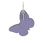 COACH 平滑皮革蝴蝶造型吊飾/鑰匙圈 (紫羅蘭)
