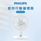 【Philips 飛利浦】迷你行動循環摺疊風扇 ACR2124DX 白