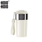 【HOLOHOLO】LATTE CUP 吸管保溫拿鐵杯（500ml） 鏡面白