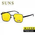 【SUNS】Polarized抗UV夜視偏光太陽眼鏡 方框偏光墨鏡 S901 夜間增加安全性 防眩光/抗UV400
