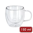 《VEGA》Dilia雙層玻璃馬克杯(150ml) | 雙層隔熱杯 義式咖啡杯 隔熱防燙杯 耐熱玻璃杯