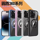 VOORCA for iPhone 14 Pro Max 圓盾360系列軍規防摔殼 藍色