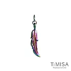 【TiMISA】純鈦墜飾 極光簡約羽毛