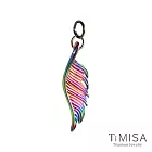 【TiMISA】純鈦墜飾 極光飄逸羽毛 小款