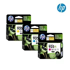 HP 【3彩組合】原廠高容量彩色墨水匣935XL(C2P23AA/C2P24AA/C2P25AA/C2P26AA) 無 3彩