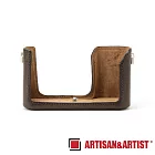 ARTISAN & ARTIST LMB-T 義大利皮革半截式相機套 深棕色