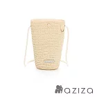 aziza POLLY編織手機包 自然棕