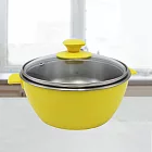 AWANA日式簡約304不鏽鋼泡麵碗-18cm 黃色