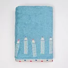 日本今治懷舊色鉛筆浴巾 -  天空藍