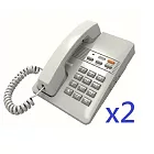 辦公室用電話-瑞通 電話機RS-802HF-LG 灰色兩台組