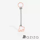aziza 鏤空小象撞色吊飾鑰匙圈  撞色灰