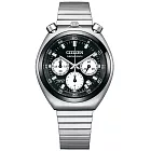 CITIZEN 星辰 Chronograph 計時系列 AN3660-81E 牛頭錶 熊貓款 三眼計時 日期顯示 石英 鋼錶