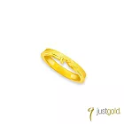 【Just Gold 鎮金店】予愛.真摯相守 黃金對戒(窄版-女戒)港圍 13 黃金