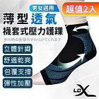 【LDX】極致透氣襪套式壓力護踝 運動加壓運動護踝 兩入組 翻船護踝 專業高強度運動護踝 M*2