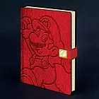 【Paladone UK】任天堂超級瑪利歐 A5 經典紅皮革浮雕瑪利歐筆記本