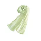 河上工藝所 日本製純棉 天然草木染 紗布圍巾 綠(綠茶)