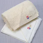 河上工藝所 今治認證有機棉 食用級酵素染 紗布毛巾 白色