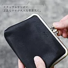 FOLNA | 日本職人手作典雅多夾層卡片零錢包/短夾 黑色