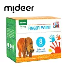 MiDeer 可水洗手指顏料組(8色)-好餓的毛毛蟲