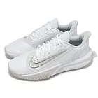 Nike 籃球鞋 Precision VII 男鞋 白 灰 緩衝 回彈 運動鞋 FN4322-100