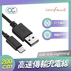 Innfact OC USB-A to Lightning 快速充電線 200cm  閃充 傳輸線