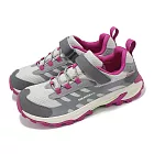 Merrell 戶外鞋 Moab Speed 2 Low AC WP 大童 女鞋 灰紫 防水鞋面 抓地 運動鞋 MK167912 20cm GREY/BERRY/MINT