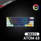 FANTECH ATOM63 60% 可換軸體RGB 青軸機械式鍵盤(MK874)-海軍藍款