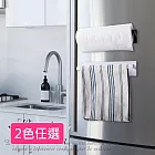 【Homely Zakka】日式簡約磁吸式廚房紙巾架/廚房抹布架/紙巾收納_2色任選 黑色