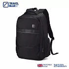 【Travel Blue 藍旅】豪華款 商務背包-黑 後背包/筆電包/防水電腦包/雙肩包/大容量背包 TB3030 黑色