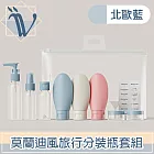 Viita 莫蘭迪風旅行分裝瓶/隨身化妝品保養品收納套組 北歐藍