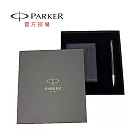 PARKER 經典時尚幾何紋黑色原子筆+短夾禮盒