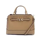 MICHAEL KORS 素面皮革三層兩用包 卡其