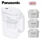 Panasonic 國際牌 台灣水質專用 3.5L濾水壺(1機+3芯)特惠組 TK-CNP55-A/W-3 TK-CNP55-W-3白色三濾芯組