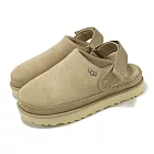 Ugg 拖鞋 Goldenstar Clog 女鞋 米白 卡其 麂皮 魔鬼氈 可調節 休閒鞋 1138252SAN