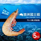 【優鮮配】澳洲大堡礁野生國王蝦5KG原裝箱(5KG/75±5尾) 免運組