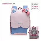 RainbowGirl - 兒童1-6年級110-155cm 喵咪/英雄 3D減壓護脊書包 可調-天空藍