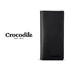 【Crocodile】鱷魚皮件 真皮皮夾 長夾 單鈔 17卡 維也納Wien 2.0系列-0103-11301-黑藍兩色 黑色