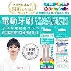 日本BabySmile 刷頭替換組 2只/組(適用S-204、S-205、S-206兒童電動牙刷機款)  -軟毛(0歲起)