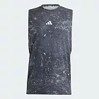 Adidas Wo Pow Tank [IK9684] 男 背心 訓練 運動 吸濕 排汗 灰黑