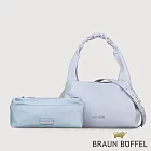 【BRAUN BUFFEL 德國小金牛】台灣總代理 薇拉-A 附背帶大肩包-淡藍色/BF850-52-CBL