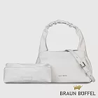 【BRAUN BUFFEL 德國小金牛】台灣總代理 薇拉-A 附背帶大肩包-白色/BF850-52-WT