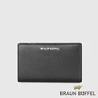 【BRAUN BUFFEL 德國小金牛】台灣總代理 薇拉-A 11卡兩折中夾-黑色/BF850-502-BK