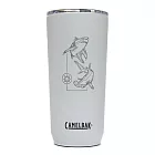 【美國 CamelBak】海洋質感生活-600ml不鏽鋼保溫瓶(保冰) 經典白-鯊魚