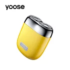 【yoose 有色】 MINI 2.0 全合金隨身電動刮鬍刀 競速黃含收納皮套