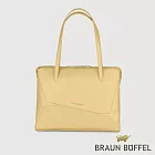 【BRAUN BUFFEL 德國小金牛】台灣總代理 阿格瑪 托特包-淺棕色/BF826-58-CR