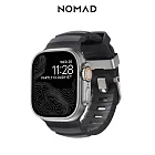 美國NOMAD Apple Watch專用硬悍FKM橡膠錶帶-49/46/45/44/42mm- 風暴灰